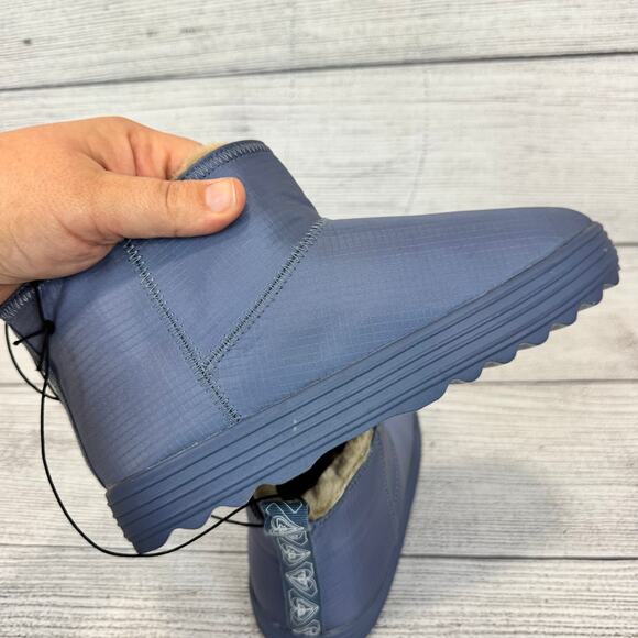 Roxy Women's Blue Faux Fur Lined Pull On Booties Size 6 - Picture 4 of 12